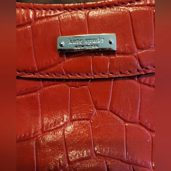 Kate Spade croc embossed leather bag - Picture 8 of 11